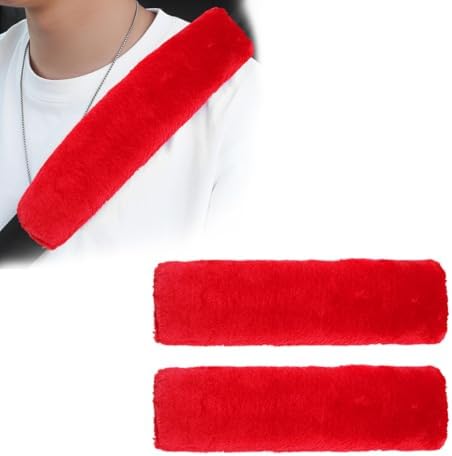 2 PCS Seat Belt Shoulder Pads, Soft Fluffy Plush Seat Belt Shoulder Strap Covers by Unknown