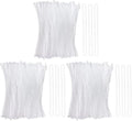 300 Pack Clear Plastic Luggage Straps, Worm Loops by SBYURE