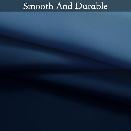 SimpleHome Ombre Gradient Blue White to Gray Curtains - Image 5