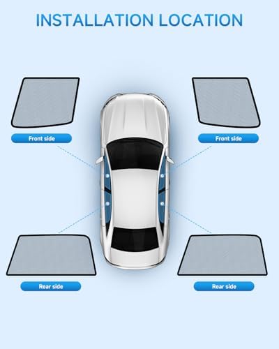 Car Window Shades for Toyota-4 Runner, 4 Pack Car Window Cover for Baby Sun - Image 2