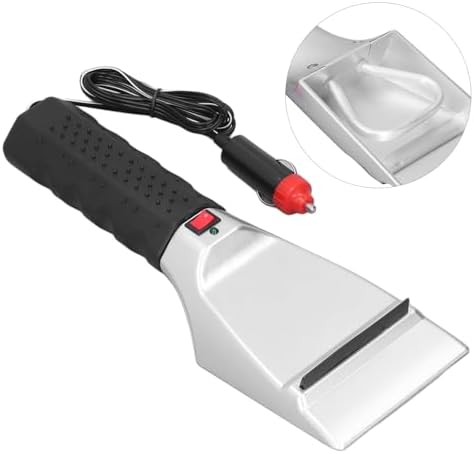 Generic Electric Heated Ice Scraper Lightweight Frost Effective Window Cleaning - Image 5