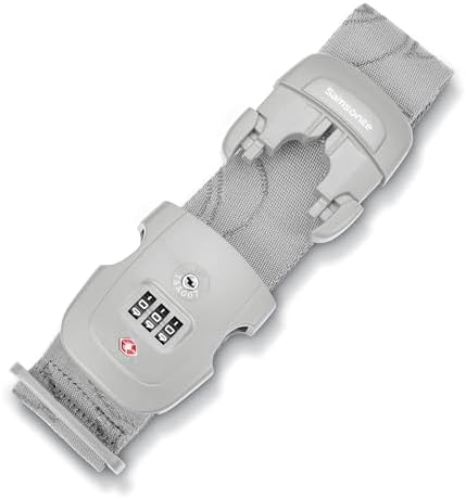 Samsonite 3-Dial Combination Lock, TSA Approved Travel Lock, Light Grey - Image 2