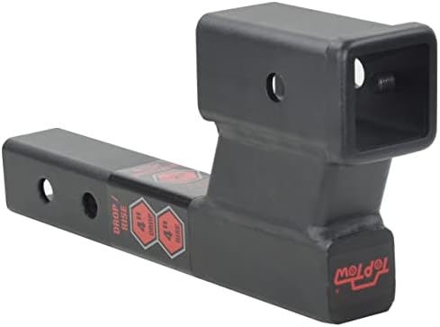 TOPTOW Trailer Receiver Hitch Extender Adapter 4" Drop/Riser, 7500lbs Towing - Image 4