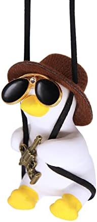 Cool Swinging Duck Car Hanging Ornament, Pendant Interior Rearview Mirror - Image 2