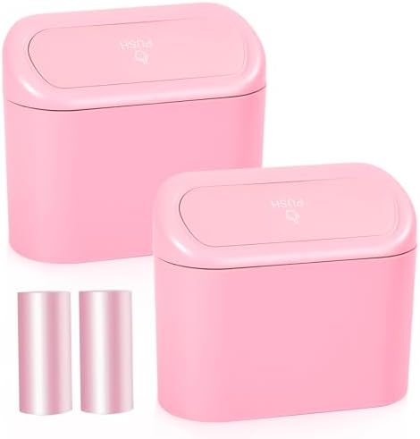 NBTEPEM Pink Car Trash Can by NBTEPEM