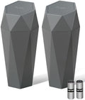 HOTOR Car Trash Can with Lid, Dark Grey, 2 Pack by HOTOR