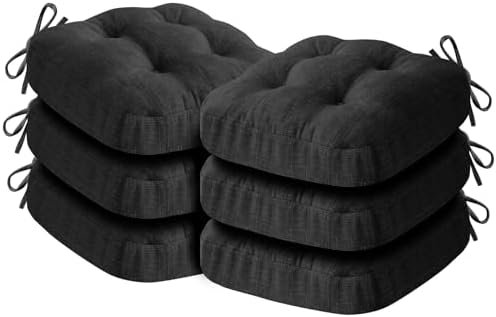 IASEAHK Memory Foam Dining Chair Cushions, 16.5"x16.5"x3.5" by IASEAHK