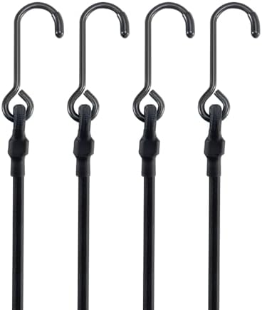 Lucky Straps 6" Short Mini Heavy Duty Bungee Cords, 180 Lbs, 8 Pack by LuckyStraps