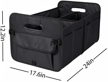 AOKJOY Car Trunk Organizer Car Storage Organizer Collapsible Multi Compartment - Image 4