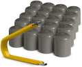 ColorLugs Vinyl Lug Nut Cover | Grey | Flexible Fit Wheel Lug Nut Cap | Fits 17 by Colorlugs