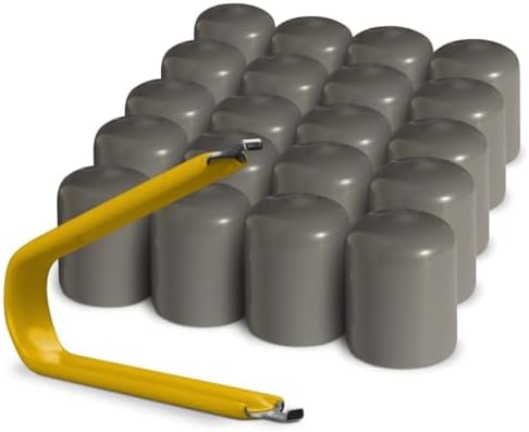 ColorLugs Vinyl Lug Nut Cover | Grey | Flexible Fit Wheel Lug Nut Cap | Fits 17 by Colorlugs