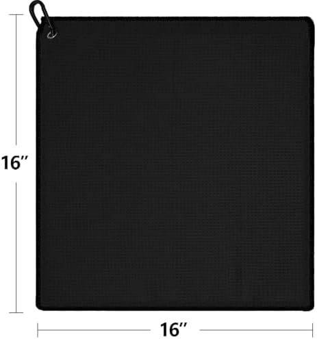 VIVIDLY 3 Pack 16"x16" Waffle Microfiber Golf Towels - Image 5