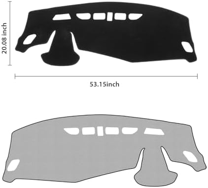 KUST Black Dash Cover for Chevrolet/Chevy Trax 2024 2025 2026 Polyester - Image 2