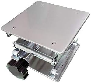 LabZhang 6" x 6" Stainless Steel Lab Jack Scissor Stand Platform Table by Labzhang