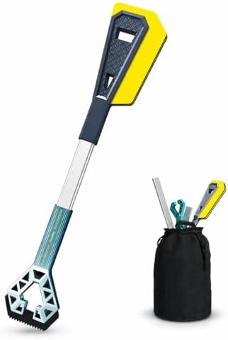 ICEGEAR PRO 4-in-1 Aluminum Snow Shovel & Ice Scraper – Heavy Duty Car Ice by Unknown