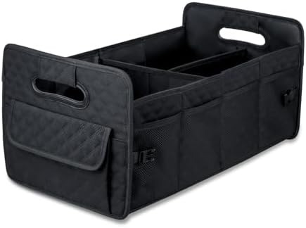 JiatuA Car Trunk Organizer for SUV, Collapsible Car Storage Organizer Black by JiatuA