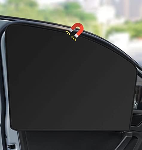 Car Side Window Sun Shades, Window Sunshades Privacy Curtains, 100% Block Light by MZQZM