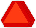 IGNIXIA Slow Moving Vehicle Sign, PVC Vinyl Decal Slow Moving Vehicle Triangle by IGNIXIA