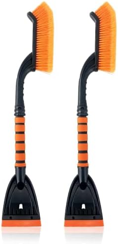 27" Car Snow Brush and Ice Scraper 2 Pack, Detachable Snow Removal Tool by Unknown