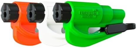 resqme The Original Emergency Keychain Car Escape Tool, 2-in-1 Seatbelt Cutter by resqmeInc