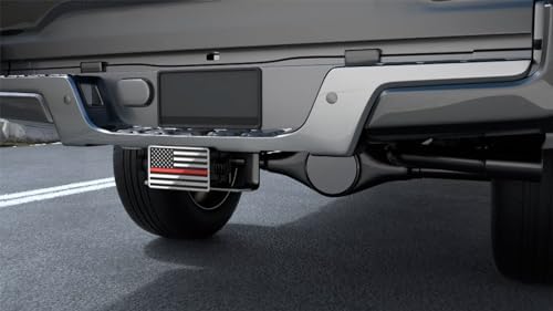 Heavy American Flag Metal Trailer Hitch Cover - Image 3