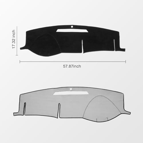 KUST Black Dash Cover for Chevy Chevrolet Impala 2006-2013/Impala Limited - Image 2