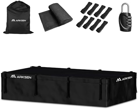 ARKSEN Extra-Wide 42 Cubic Feet Waterproof Rooftop Cargo Carrier Bag Heavy Duty by ARKSEN