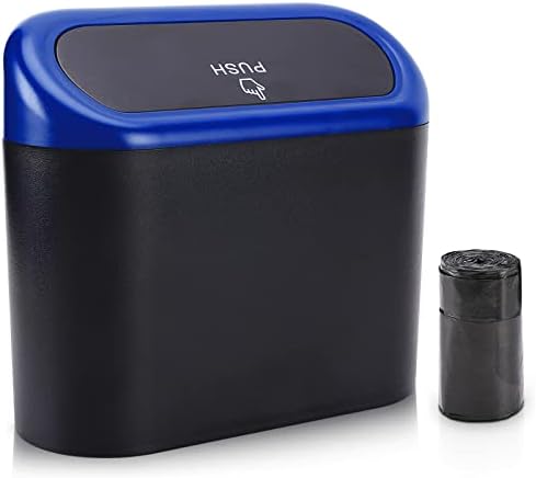 Accmor Car Trash Can with Lid, Vehicle Trash Bin Car Dustbin Garbage Organizer by Accmor