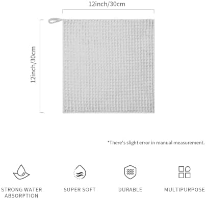 watchget Microfiber Cleaning Cloth, Barista Micro Towels 10 Pack Light Grey - Image 2