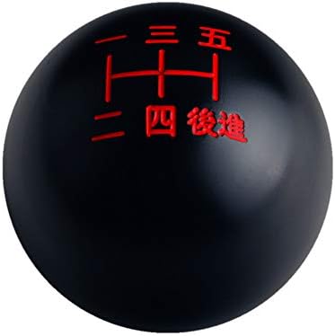 DEWHEL Black/Red Inlay Sphere 5 Speed Japanese Manual Shift Knob Weighted by DEWHEL