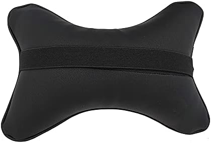 Car Neck Pillows Both Side Pu Leather 2pieces Pack Headrest Gogodog Fit - Image 5