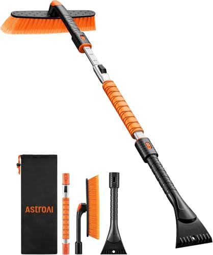 AstroAI 46" Extendable 2-in-1 Snow Brush & Ice Scrapers by AstroAI