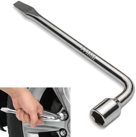 17mm Car Spare Tire Lug Wrench, L-Shaped Socket Tire Wrench by Unknown