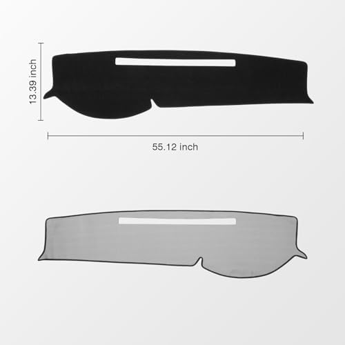 KUST Black Dash Cover for Toyota Tacoma 2005-2015 Pickup Non-Slip Dashboard - Image 2