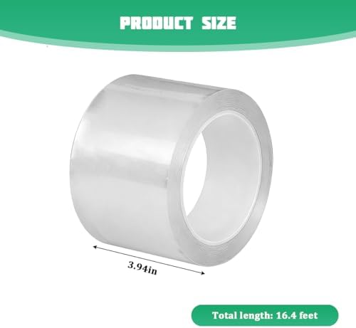 Car Door Edge Protector, 3.93In x 16Ft Anti-Collision Transparent Invisible - Image 2
