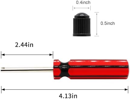 20 Pcs 6523339 Valve Core Removal Tool w/ 8 Tire Valve dust Cap Automotive Car - Image 3