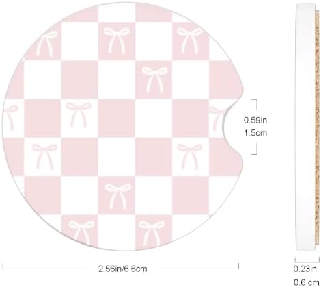 Ceramic Car Coasters – Absorbent Car Cup Holder Coaster Set - Image 4