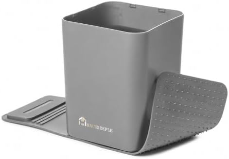 Car Trash Can for Vehicles Leakproof Compact Garbage Bin w/Stability Flap by HAUSSIMPLE
