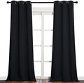 NICETOWN Black Blackout Curtains by NICETOWN
