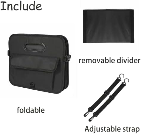 AOKJOY Car Trunk Organizer Car Storage Organizer Collapsible Multi Compartment - Image 5