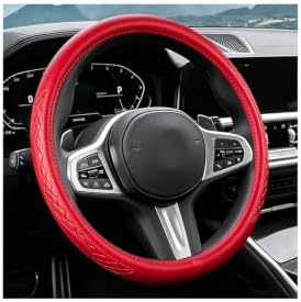AUCELI 14.5-15 Inch Steering Wheel Cover Non-Slip Leather by AUCELI