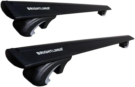 BrightLines Black Heavy Duty 220 lbs Universal Crossbars Roof Racks Compatible - Image 4