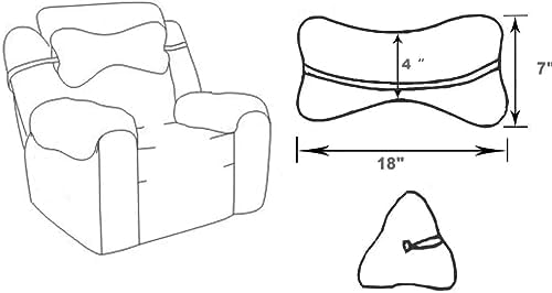 Head Pillow for Recliner Chair，for Sofa, Recliner Neck Pillow, Bone Couch Neck - Image 4