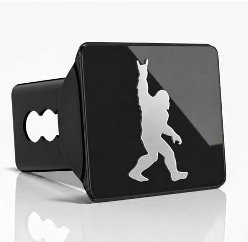 Bigfoot Rock Gesture Trailer Hitch Cover - Image 2