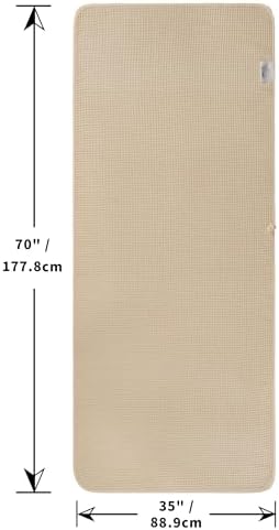 POLYTE 430 GSM Poly Blend Microfiber Waffle Bath Sheet XL Set, 35x70 in - Image 2