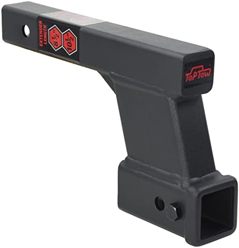 TOPTOW Trailer Receiver Hitch Extender Adapter 6" Drop/Riser, 8.5" and 10.5" by TOPTOW