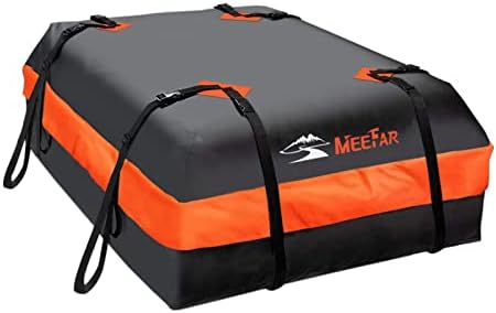Car Roof Bag Rooftop Cargo Carrier Bag Waterproof 15 Cubic Feet roof Cargo by MeeFar