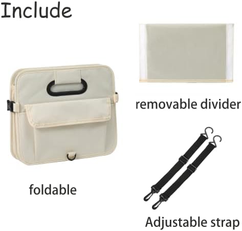 AOKJOY Car Trunk Organizer Car Storage Organizer Collapsible Multi Compartment C - Image 4