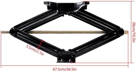 labwork 2 Pack 6600Lbs Capacity RV Trailer Stabilizer Scissor Jack Extended - Image 3