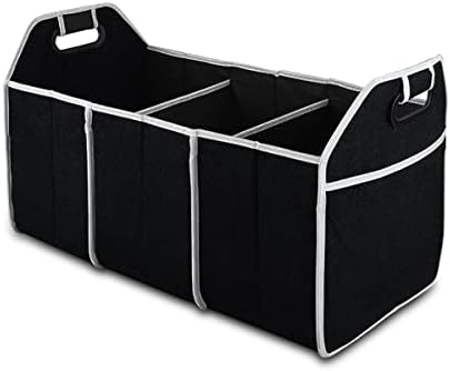 8sanlione Car Trunk Organizer, 3 Compartments, Foldable Storage Bag by 8sanlione